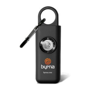Portable security device with logo