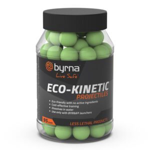 Green eco-friendly projectiles in container