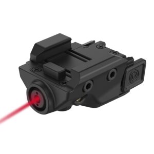 Tactical laser sight with red beam