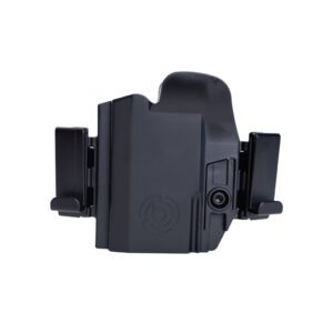 Secure black gun holster